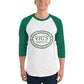 Classic 3/4 sleeve raglan shirt